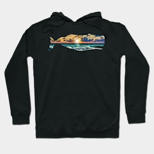 Sperm Whale Sunset Beach Hoodie